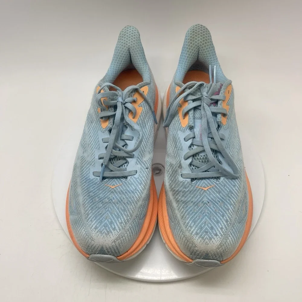 Hoka One One Sneakers Womens 11 B Clifton 9 1127896 ABIW Blue Running Shoes